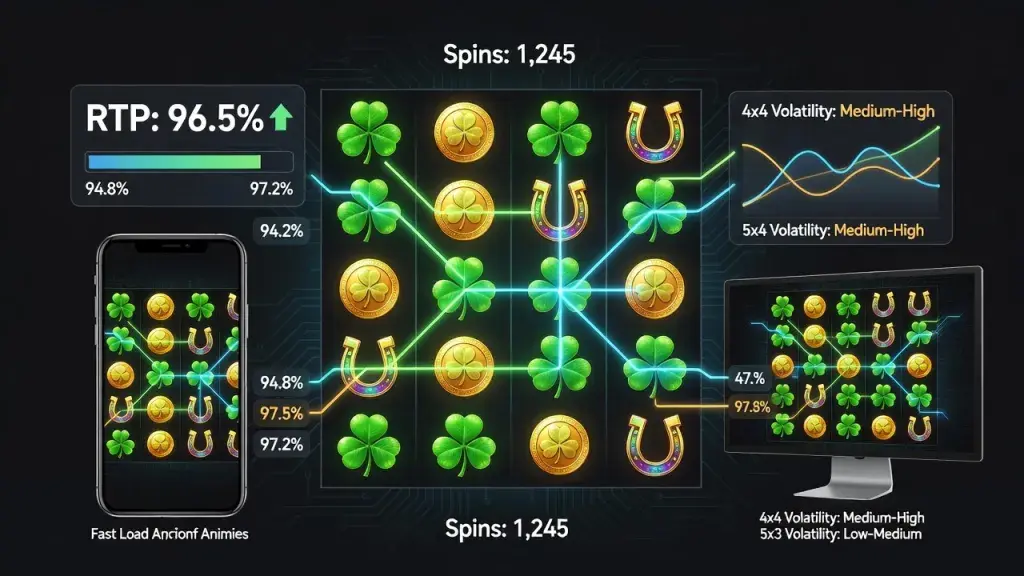 Clover Coins 4x4 RTP Explained: Slot Return to Player, Game Features & How 4x4 Clover Coins Works