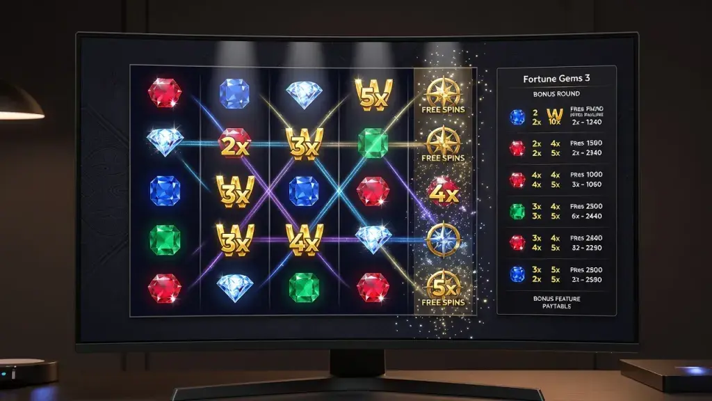 Fortune Gems 3 Gameplay and Slot Review: Free Play, Demo, and Bonus Features